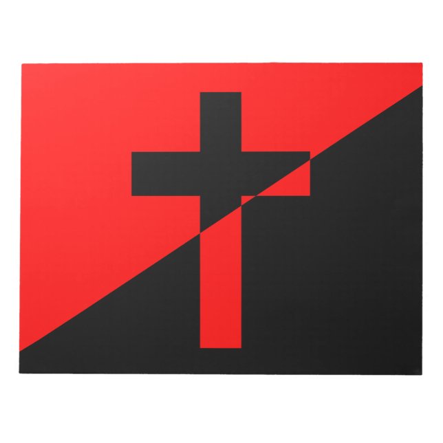 Christian socialism & Anarchism (Liberation) Flagg Anteckningsblock (Framsida)