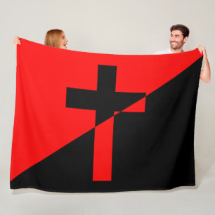 Christian socialism & Anarchism (Liberation) Flagg Fleecefilt