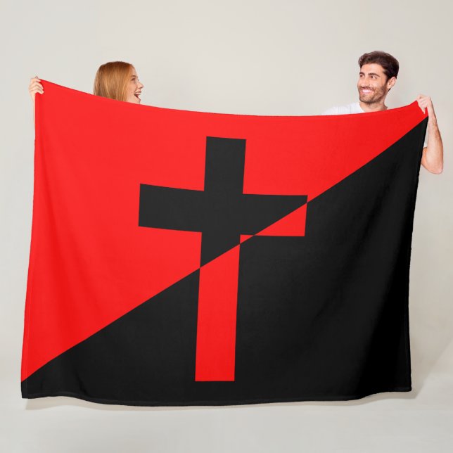 Christian socialism & Anarchism (Liberation) Flagg Fleecefilt (På plats)