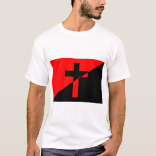 Christian socialism & Anarchism (Liberation) Flagg T Shirt