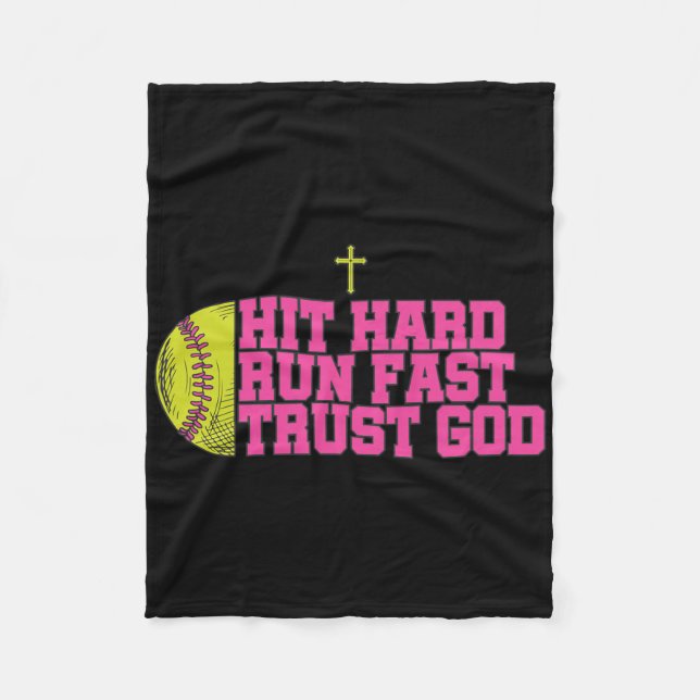 Christian Softll, Hit Hard Run Fast Trust God, Sof Fleecefilt (Framsidan)