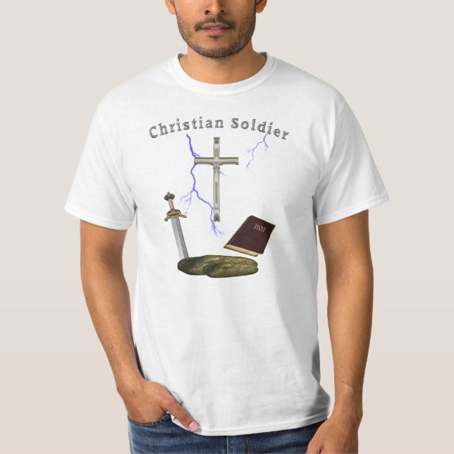 Christian soldat t-shirt (Framsida)