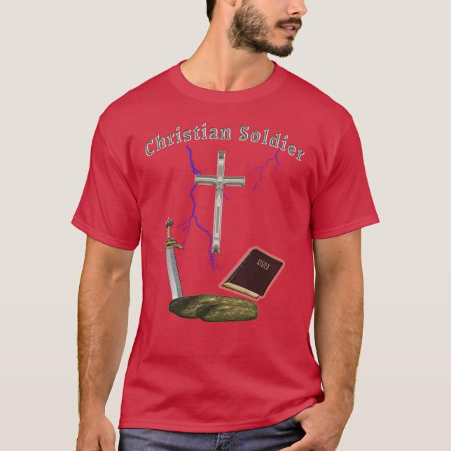 Christian soldat t-shirt (Framsida)