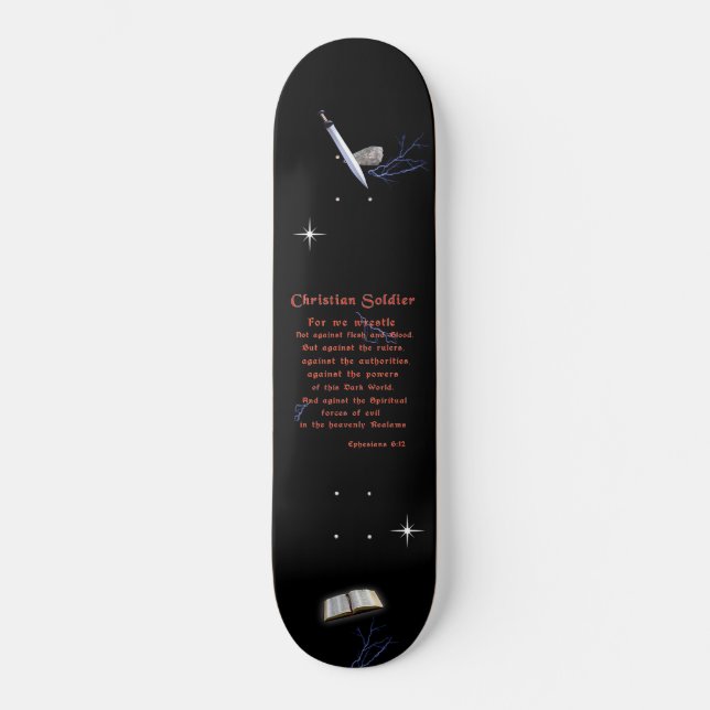 Christian Soldiers Mini Skateboard Bräda 18,5 Cm (Framsida)