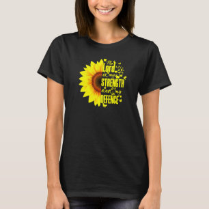 Christian Solros Blommigt Bible Verse Lord Gud Lo T Shirt