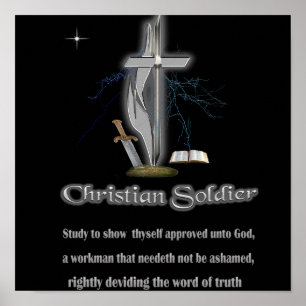 Christian solsoldat handelsgods poster
