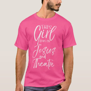 Christian som leker den här tjejen Springa på Jesu T Shirt
