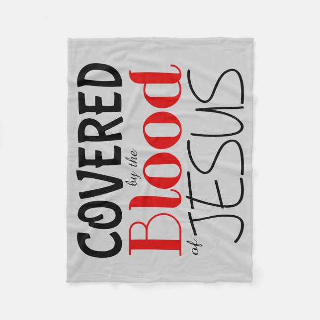 Christian SOM OMFATTAS AV BLOOD OF JESUS Fleece Bl (Framsidan)
