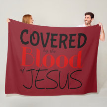 Christian SOM OMFATTAS AV BLOOD OF JESUS Fleece Bl