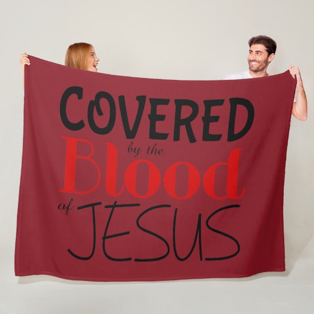 Christian SOM OMFATTAS AV BLOOD OF JESUS Fleece Bl (På plats)
