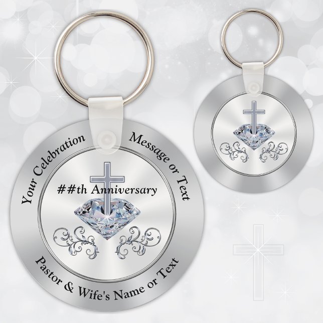 Christian Souvenir Ideas för kyrkodagen Nyckelring (Church Party Favors / Christian Party Favors or Cheap Christian Gifts. Nice Church Anniversary Ideas)