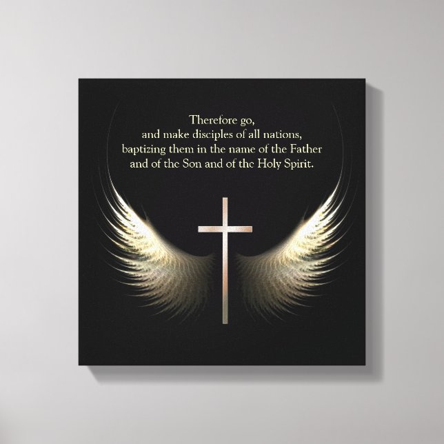 Christian Spirit och Kor Anpassningsbar Bible Vers Canvastryck (Framsida)