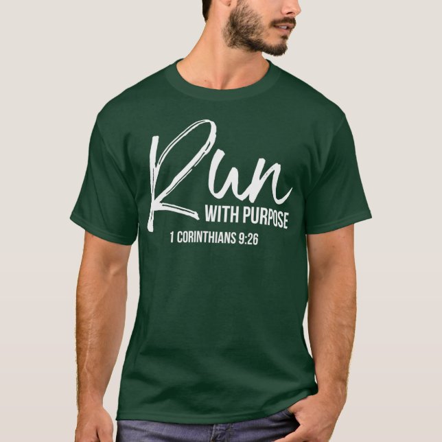 Christian Springer Gift som kör Springa med T Shirt (Framsida)