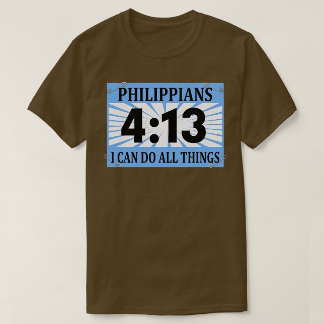Christian Springer Running Bib Philippians 413 I C T Shirt (Design framsida)