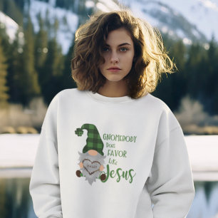 Christian St. Patrick's Gnome Cute Women's White T Shirt