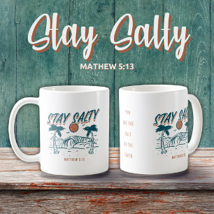 Christian Stanna Salty Matthew 5:13 Retro Beach Kaffemugg