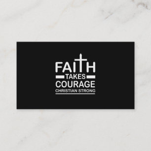 Christian Strong Faith tar mod till sig Religiösa Visitkort