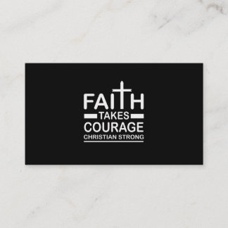 Christian Strong Faith tar mod till sig Religiösa Visitkort