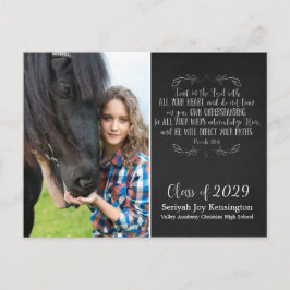 Christian Studenten Bible Verse | Kalktavla Vykort