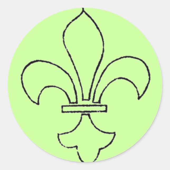 Christian Symbols Sticker Runt Klistermärke (Framsida)