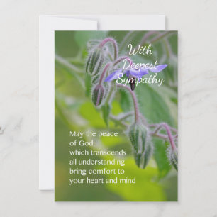 Christian Sympathy Card Anteckningskort