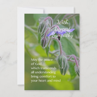 Christian Sympathy Card Anteckningskort