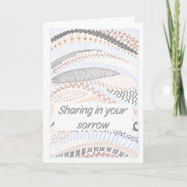 Christian Sympathy Card Brown Strids design Tack Kort