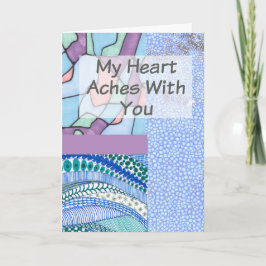 Christian Sympathy Card Collage Design Kort