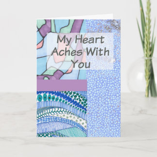 Christian Sympathy Card Collage Design Kort