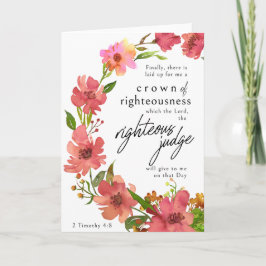Christian Sympathy Card - Crown of Righteousness Kort