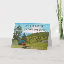 Christian Sympathy Card liggande 1 Kort