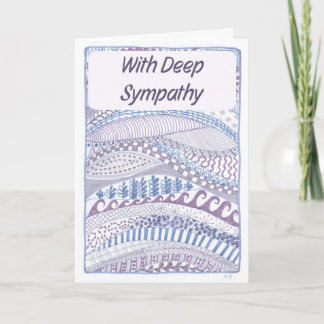 Christian Sympathy Card Lila Strids design Tack Kort