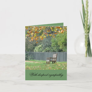 Christian Sympathy Card med Bible verse och Dikt Kort