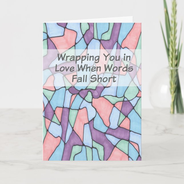 Christian Sympathy Card Multi-color Kort (Framsida)
