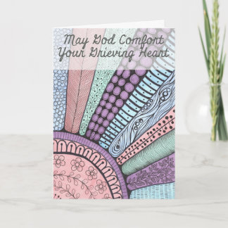Christian Sympathy Card Sunburst Kort