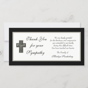 Christian Sympathy Tack Photo Card Kort