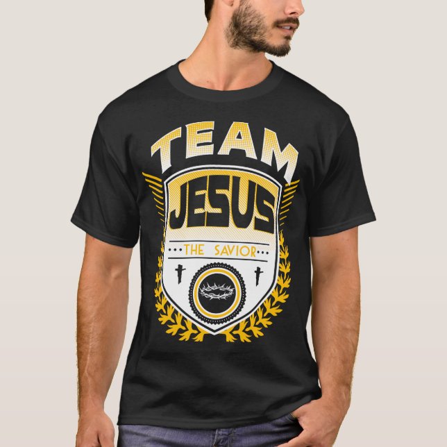 Christian T-Shirt: Team Jesus T-shirt (Framsida)