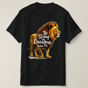 Christian T-Shirt Var stark och modig