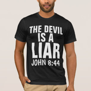 Christian T-Shirts, DJÄVULEN ÄR EN LIAR T Shirt