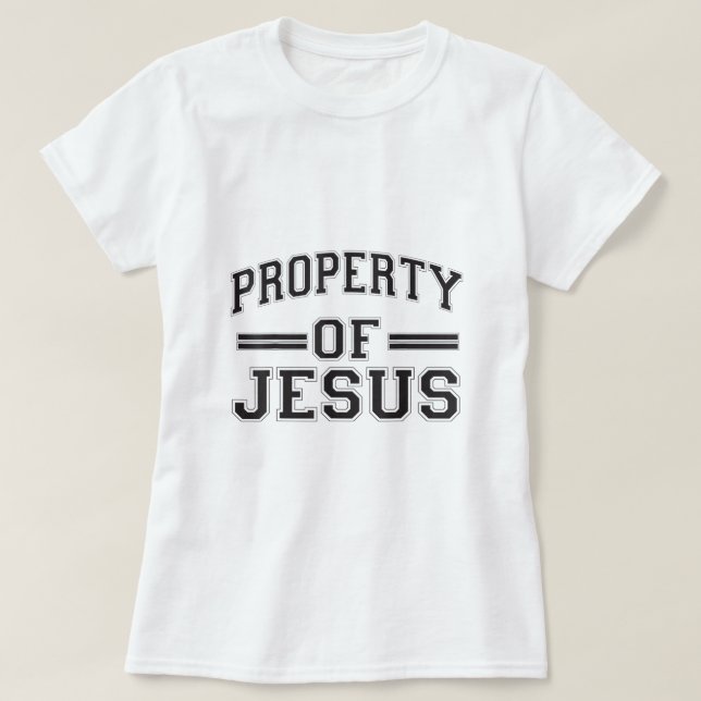 Christian T Shirts Egendom of Jesus (Design framsida)
