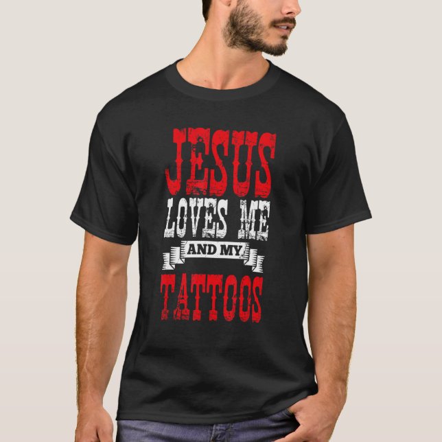 Christian Tattoo Master Tatted Jesus Kristus Devot T Shirt (Framsida)