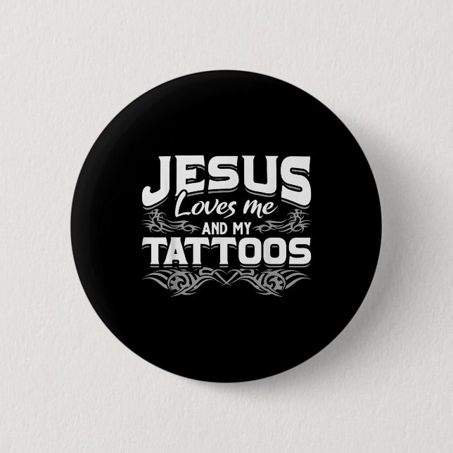 Christian Tattooist berättade för Jesus Kärlek och Knapp (Framsida)