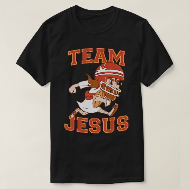 Christian Team Jesus Football Älskare Faith Hope C T Shirt (Design framsida)