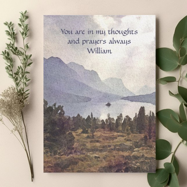 Christian Terminal Sjukdom Comfort + uppmuntran Kort (Christian Terminal Illness Comfort and Encouragement Card)