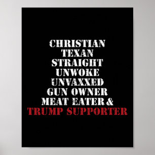 Christian Texan Rak Ovakan Gun Owner Trump Poster