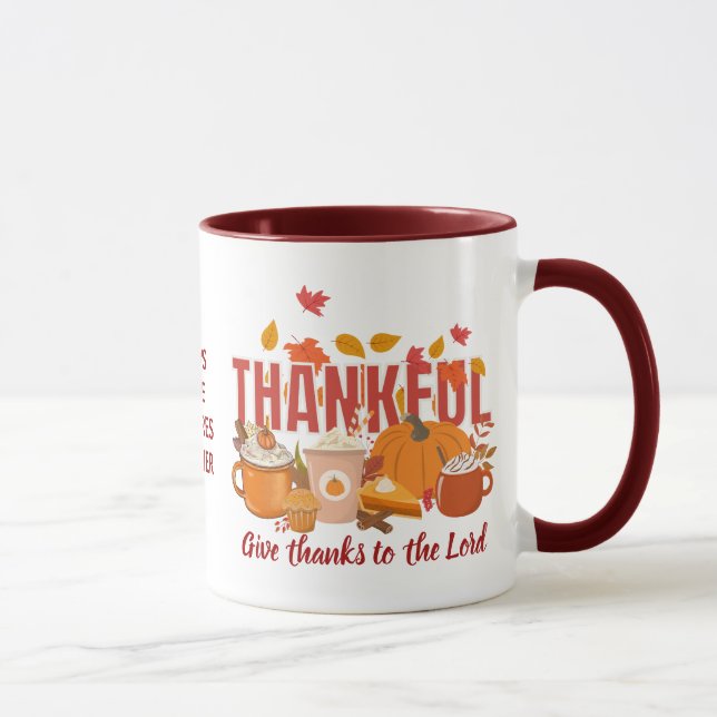 Christian THANKFUL Pumpkin Thanksgiving Mugg (Höger)
