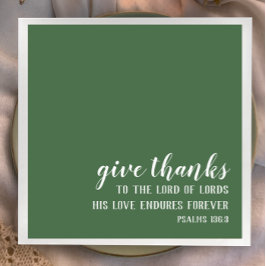 Christian Thanksgiving Bible Verse Snyggt Pappersservett