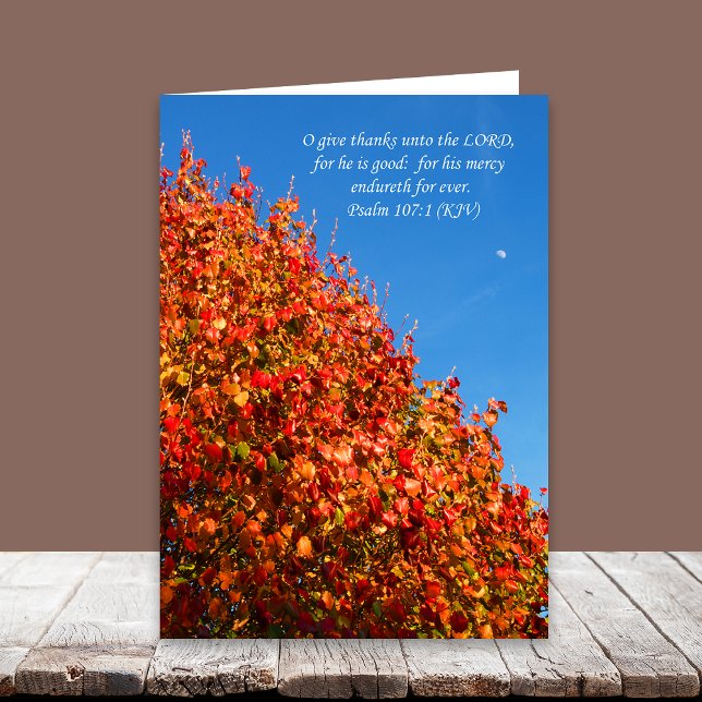 Christian Thanksgiving Card - höst Helgkort (Skapare uppladdad)