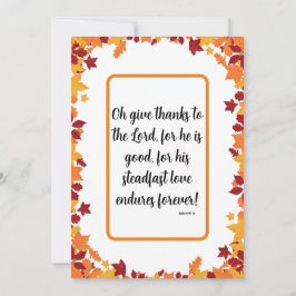 Christian Thanksgiving Julkort