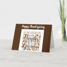 Christian Thanksgiving-kort